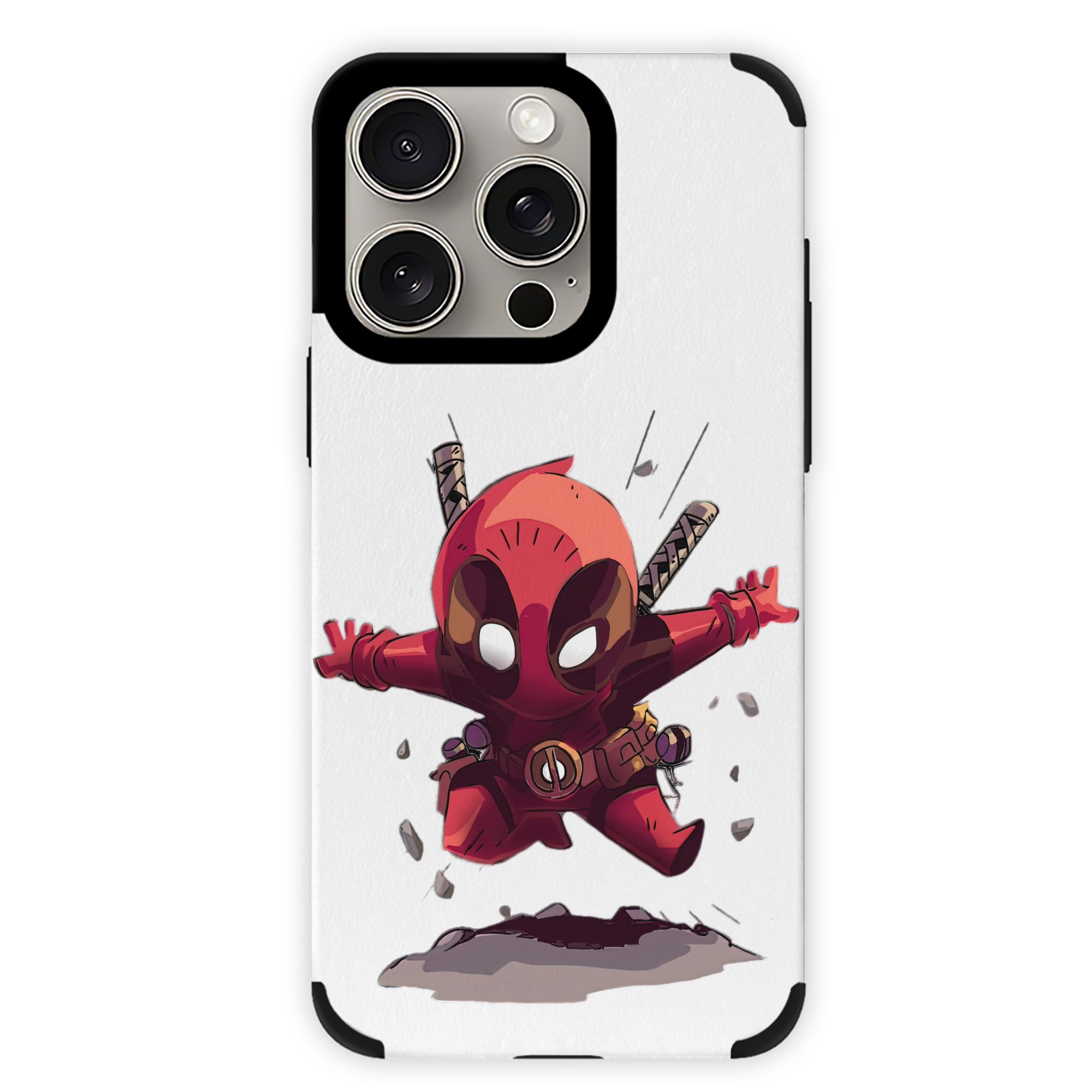 （画像用） Deadpool デッドプール 【iPhone15ProMax対応】 PUレザー スマホケース 耐衝撃＆黄変防止