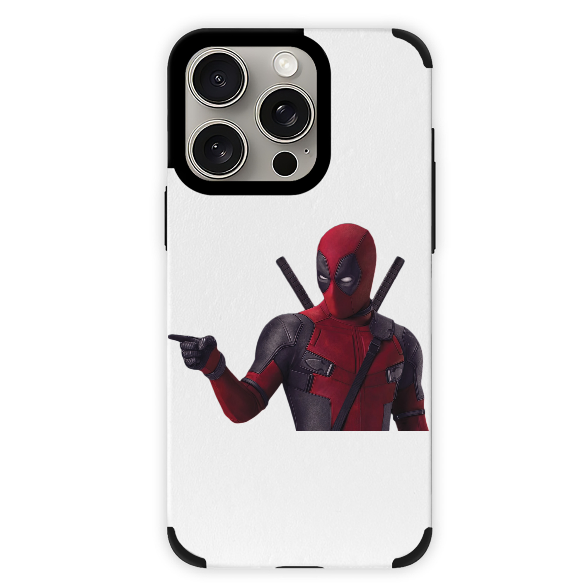 （画像用） Deadpool デッドプール 【iPhone15ProMax対応】 PUレザー スマホケース 耐衝撃＆黄変防止