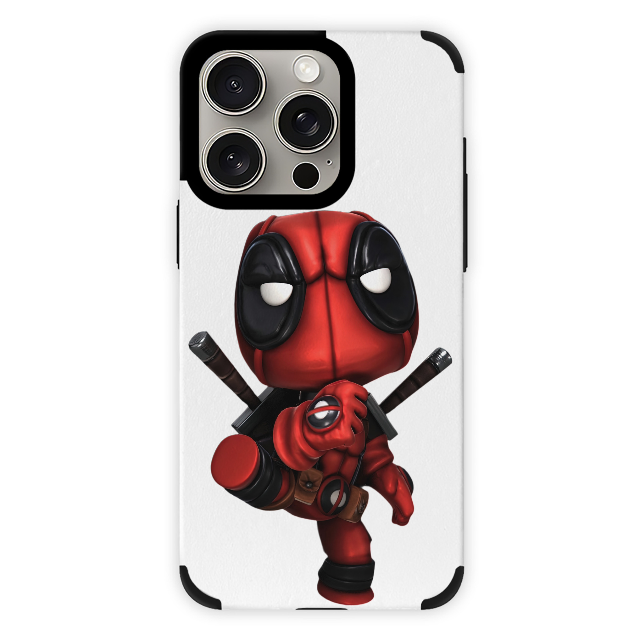 （画像用） Deadpool デッドプール 【iPhone15ProMax対応】 PUレザー スマホケース 耐衝撃＆黄変防止