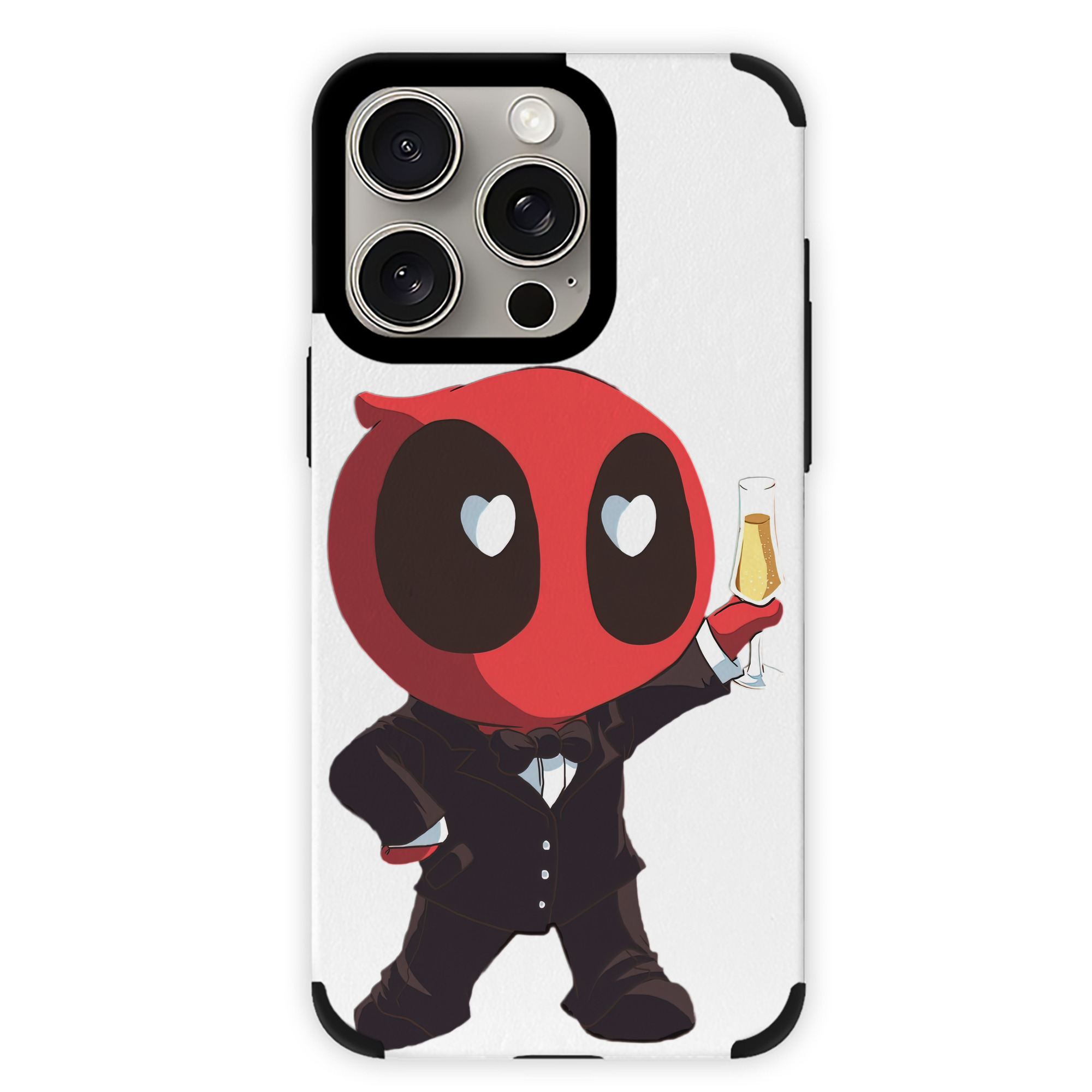 （画像用） Deadpool デッドプール 【iPhone15ProMax対応】 PUレザー スマホケース 耐衝撃＆黄変防止