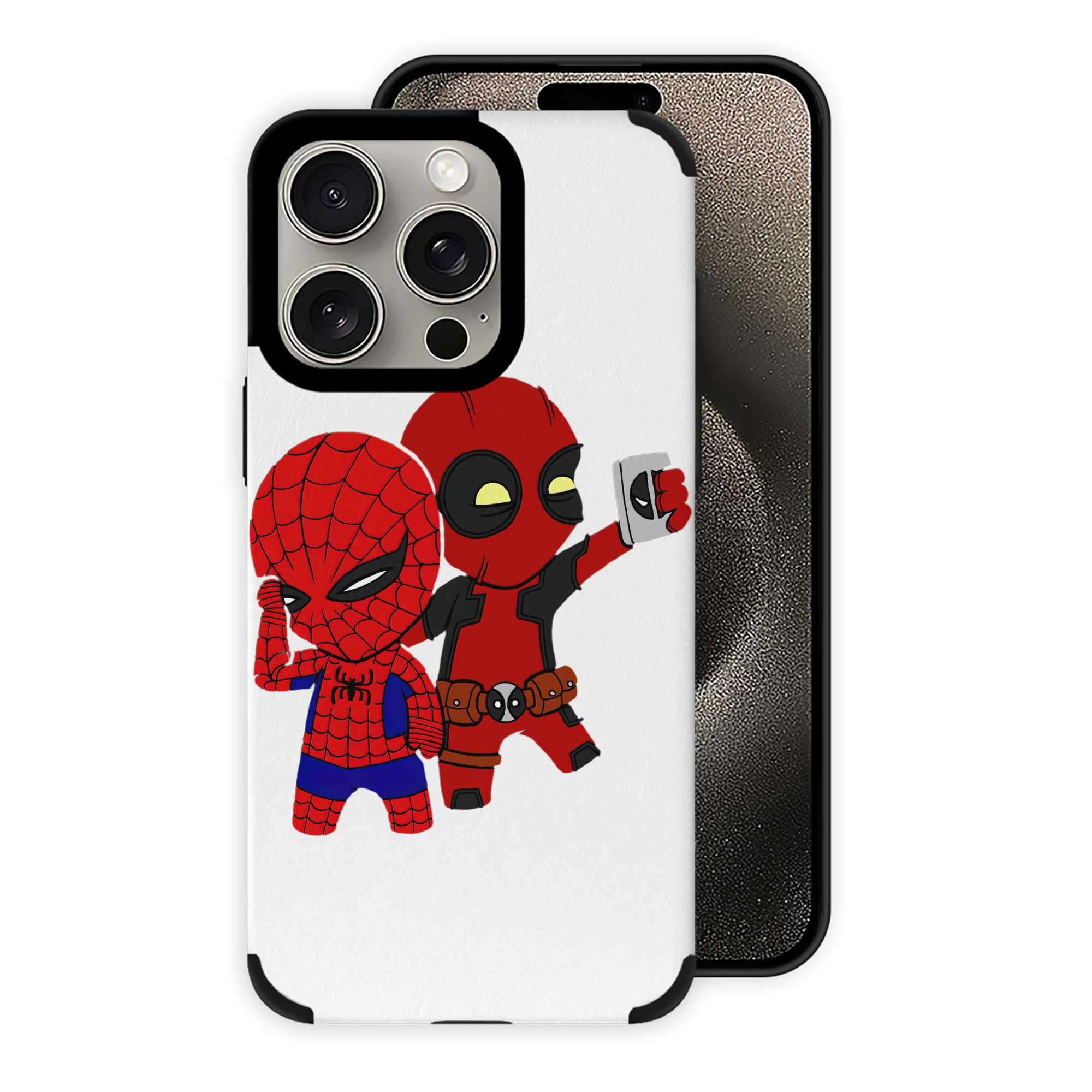 （画像用） Deadpool デッドプール 【iPhone15ProMax対応】 PUレザー スマホケース 耐衝撃＆黄変防止