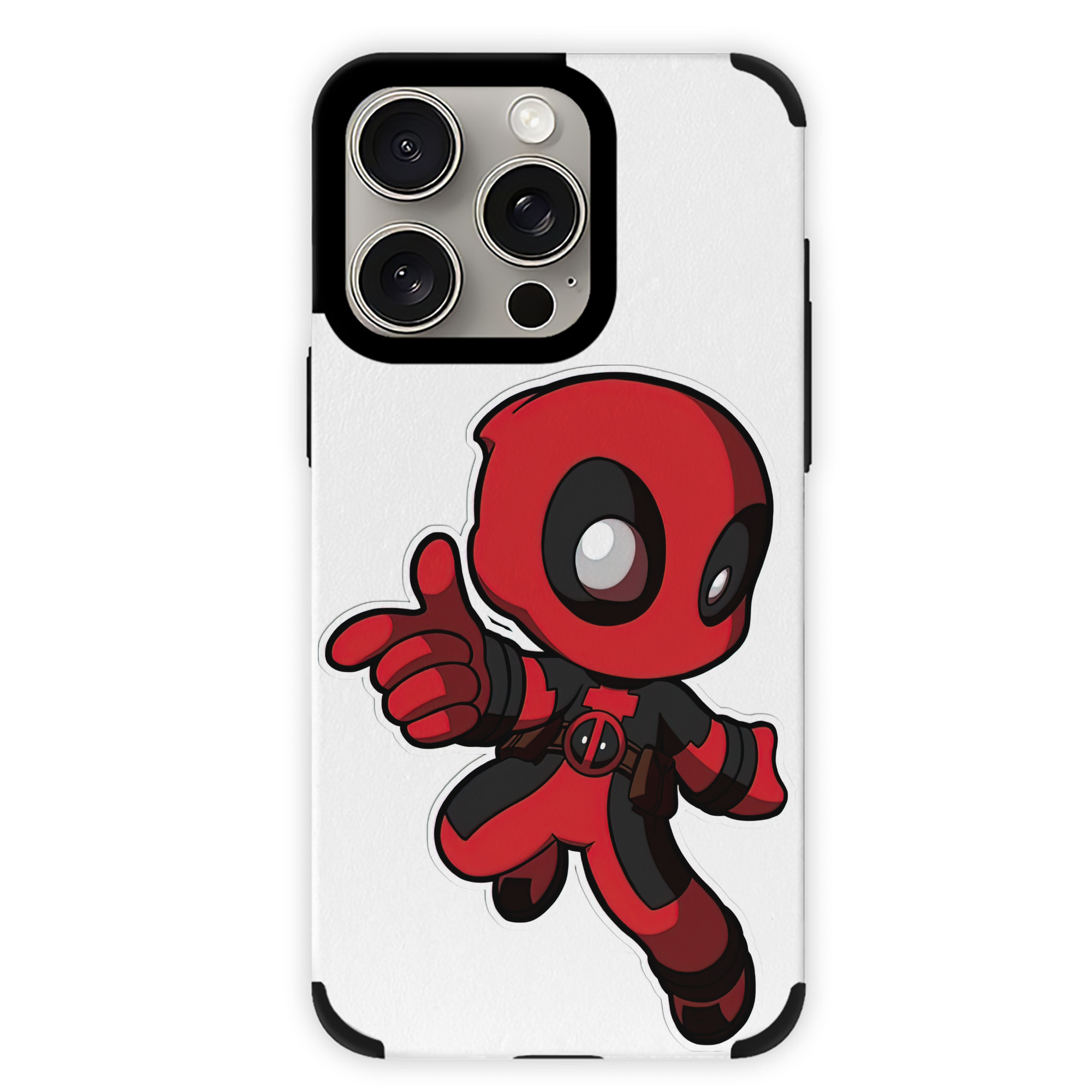 （画像用） Deadpool デッドプール 【iPhone15ProMax対応】 PUレザー スマホケース 耐衝撃＆黄変防止