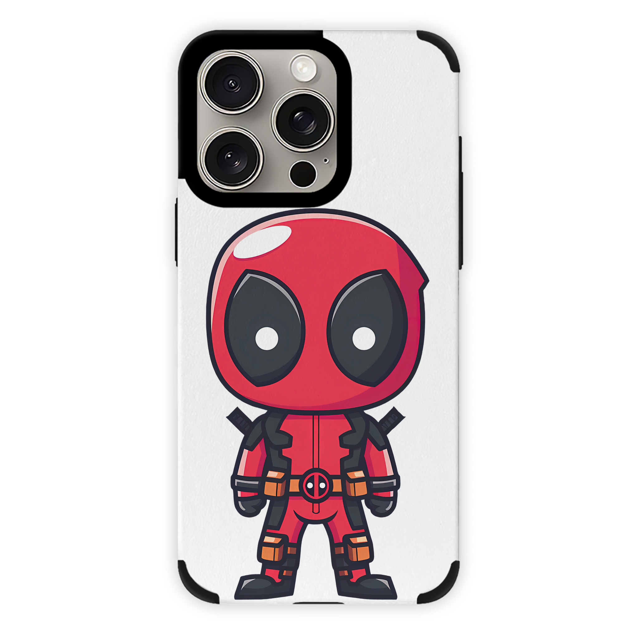 （画像用） Deadpool デッドプール 【iPhone15ProMax対応】 PUレザー スマホケース 耐衝撃＆黄変防止