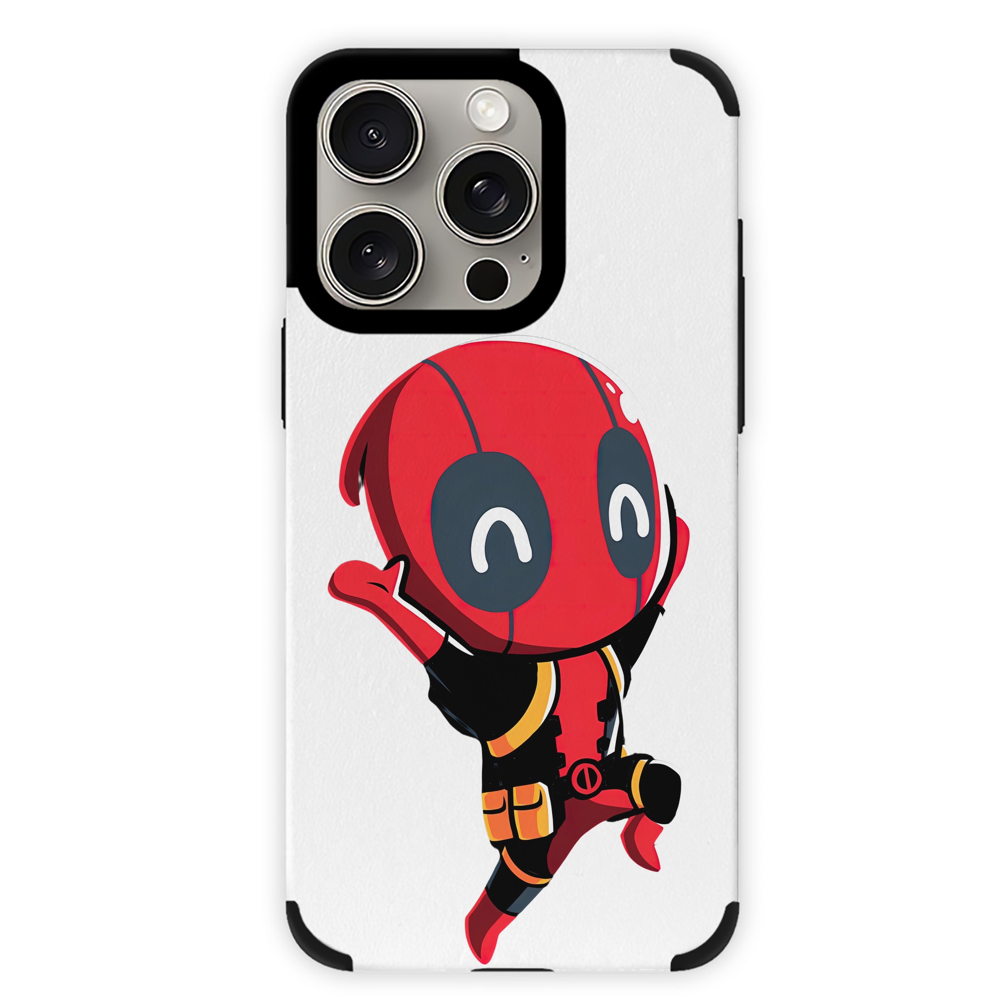 （画像用） Deadpool デッドプール 【iPhone15ProMax対応】 PUレザー スマホケース 耐衝撃＆黄変防止