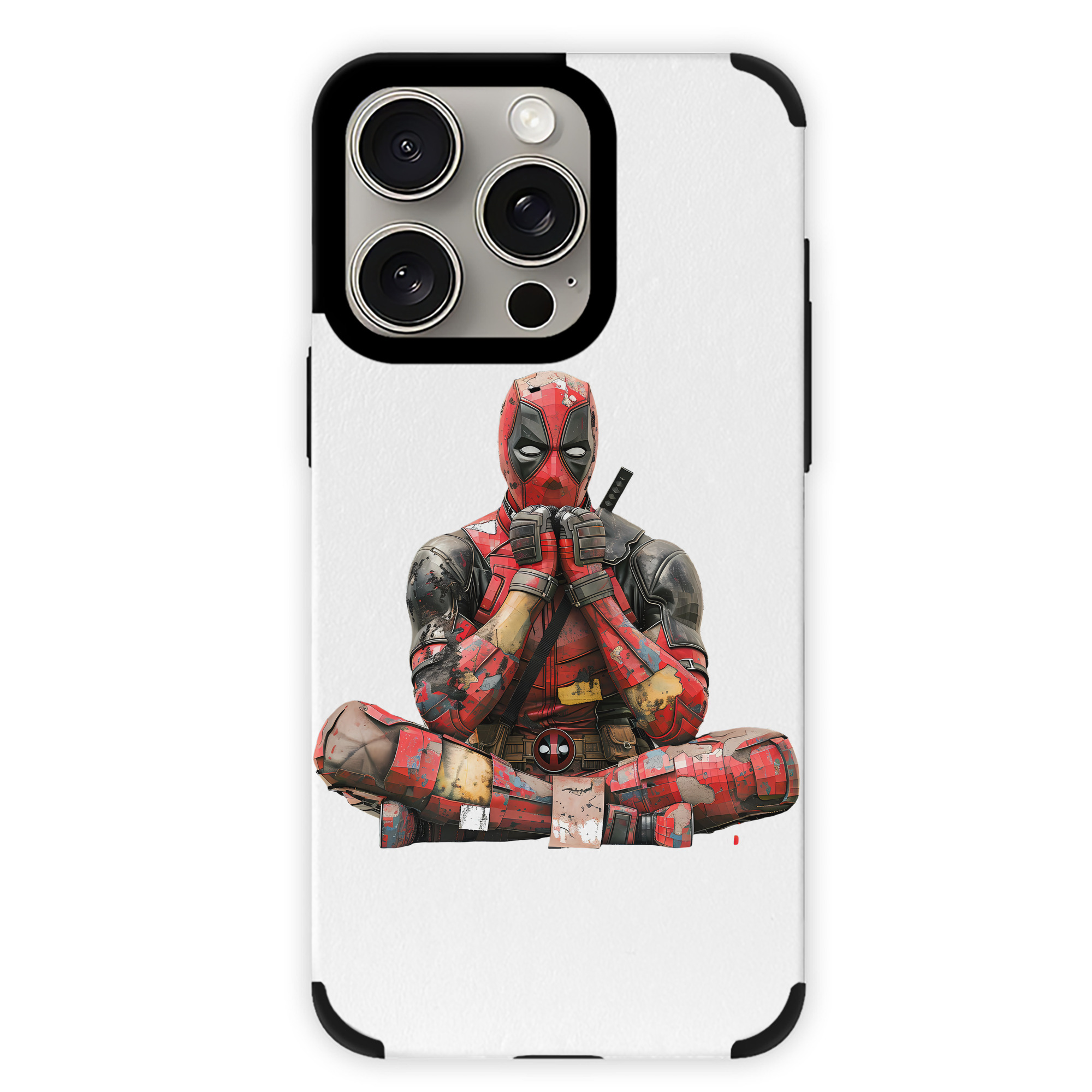 （画像用） Deadpool デッドプール 【iPhone15ProMax対応】 PUレザー スマホケース 耐衝撃＆黄変防止