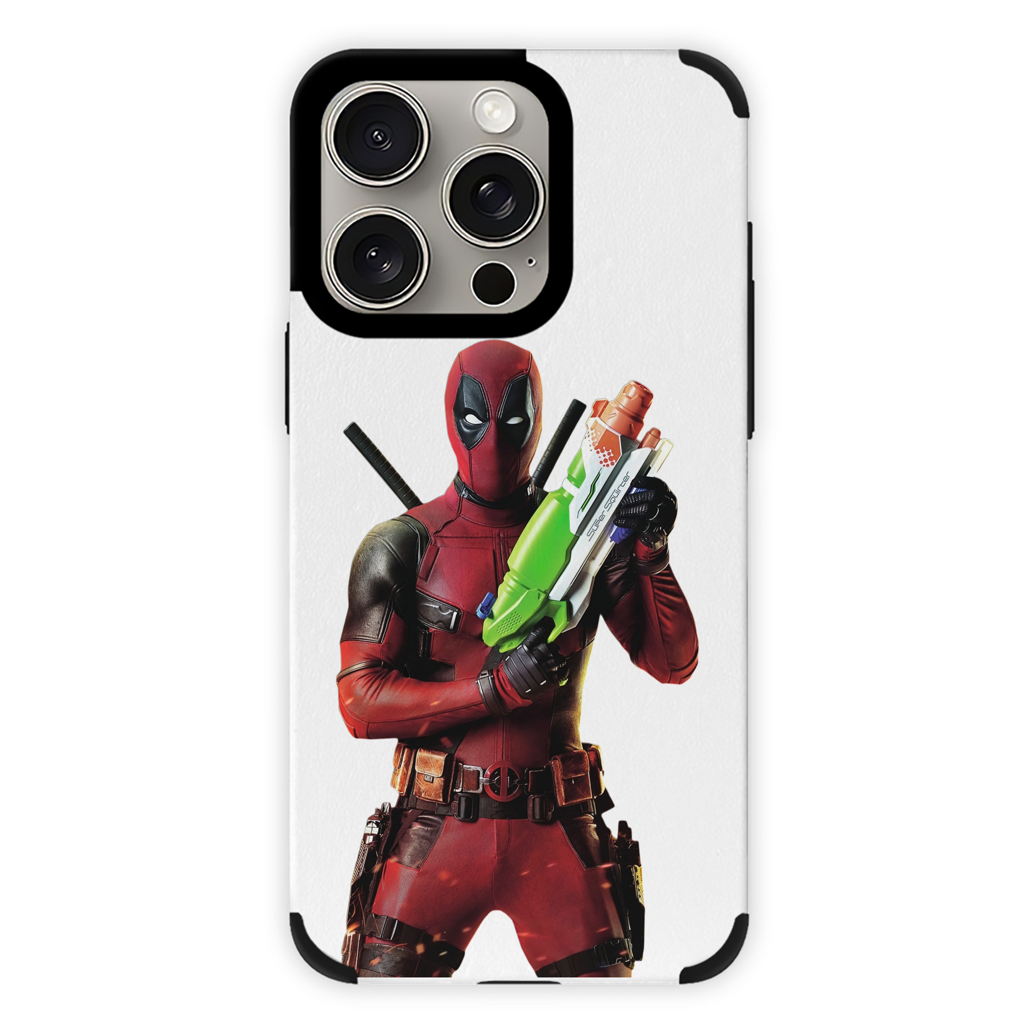 （画像用） Deadpool デッドプール 【iPhone15ProMax対応】 PUレザー スマホケース 耐衝撃＆黄変防止