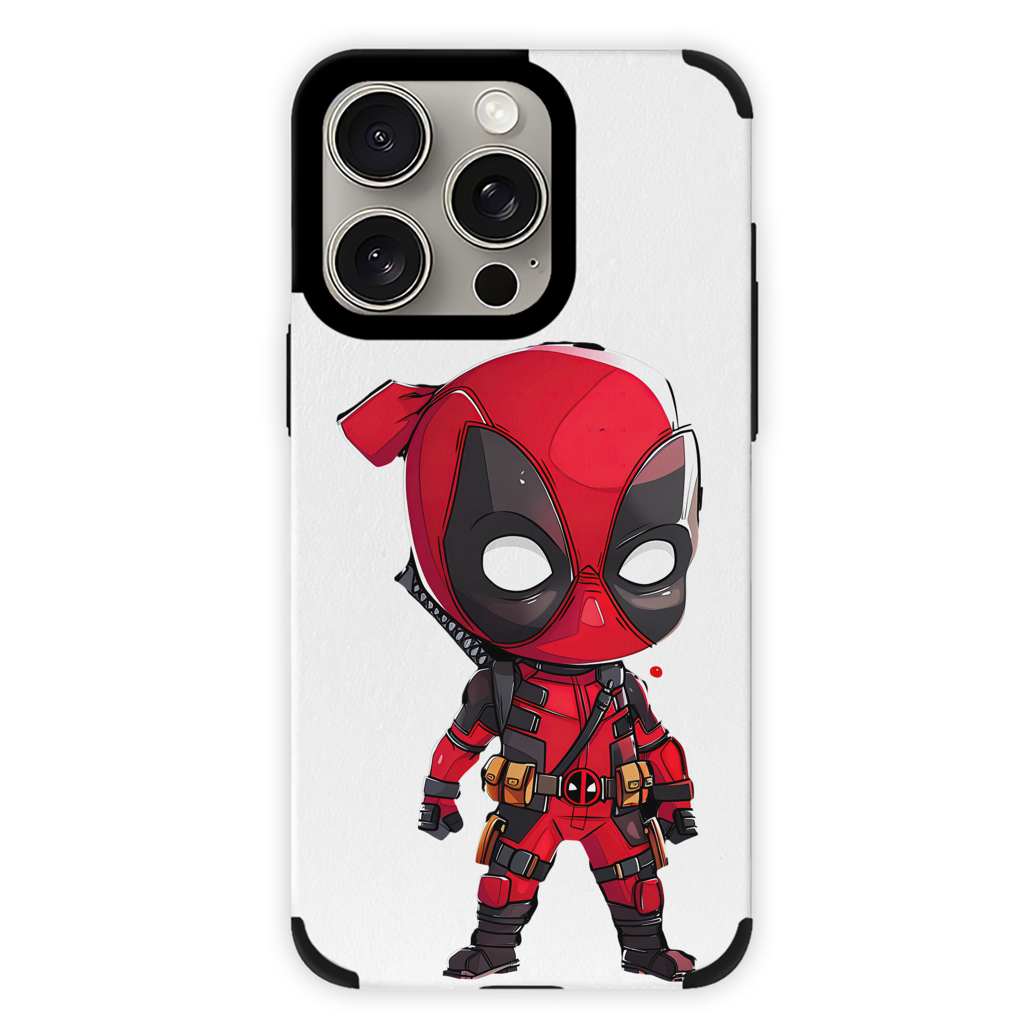 （画像用） Deadpool デッドプール 【iPhone15ProMax対応】 PUレザー スマホケース 耐衝撃＆黄変防止