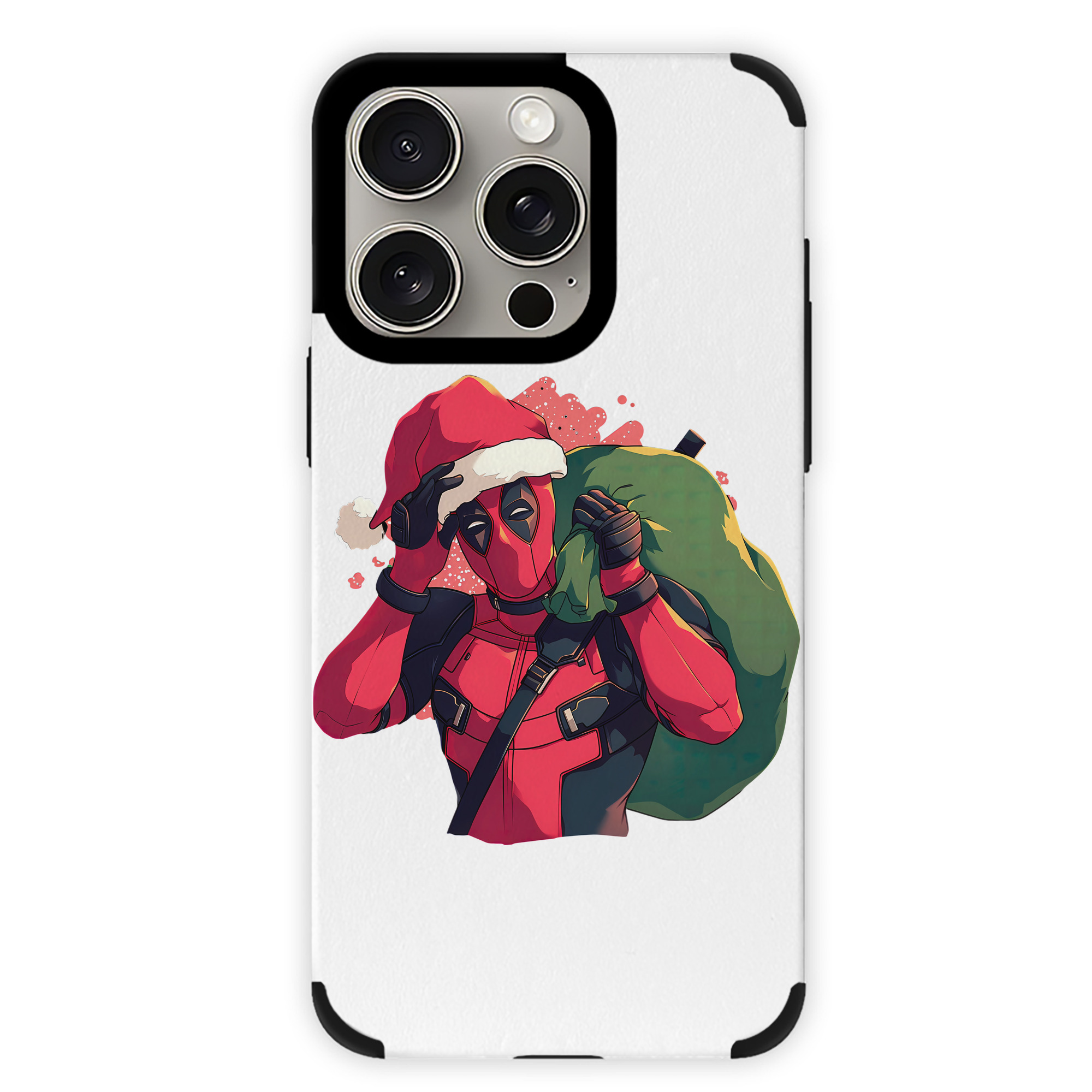 （画像用） Deadpool デッドプール 【iPhone15ProMax対応】 PUレザー スマホケース 耐衝撃＆黄変防止