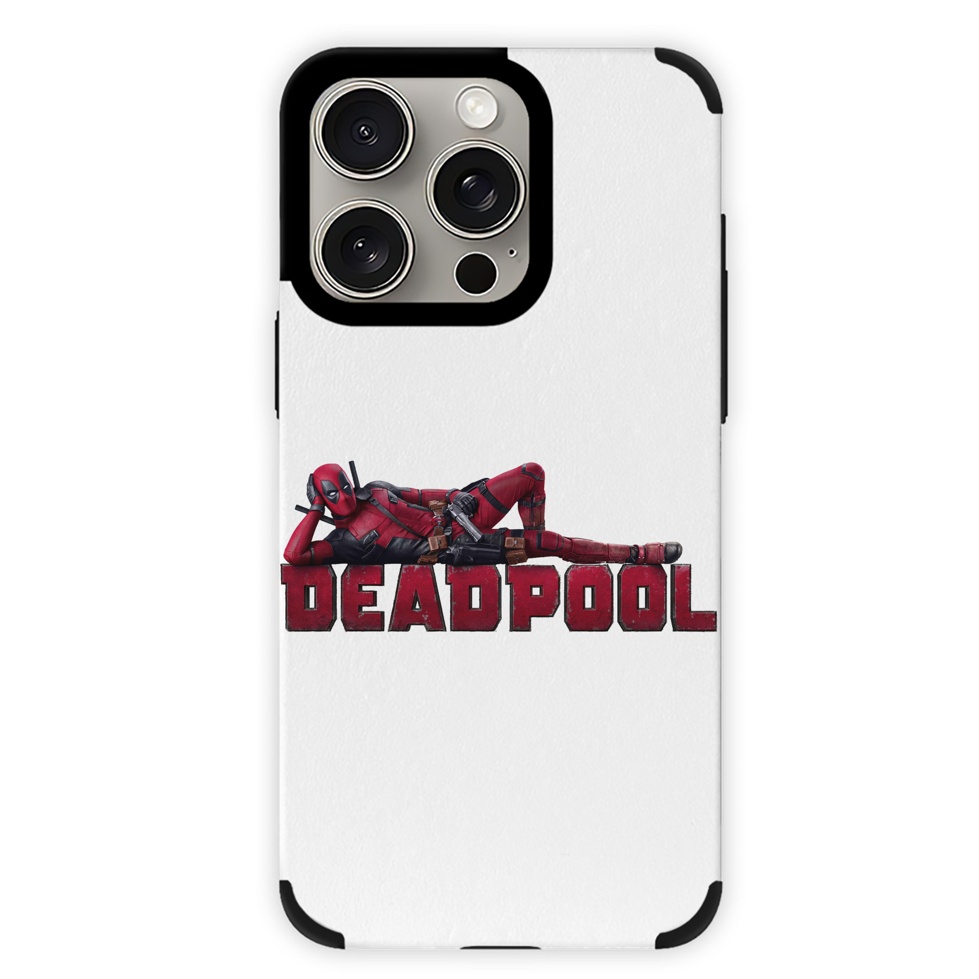 （画像用） Deadpool デッドプール 【iPhone15ProMax対応】 PUレザー スマホケース 耐衝撃＆黄変防止