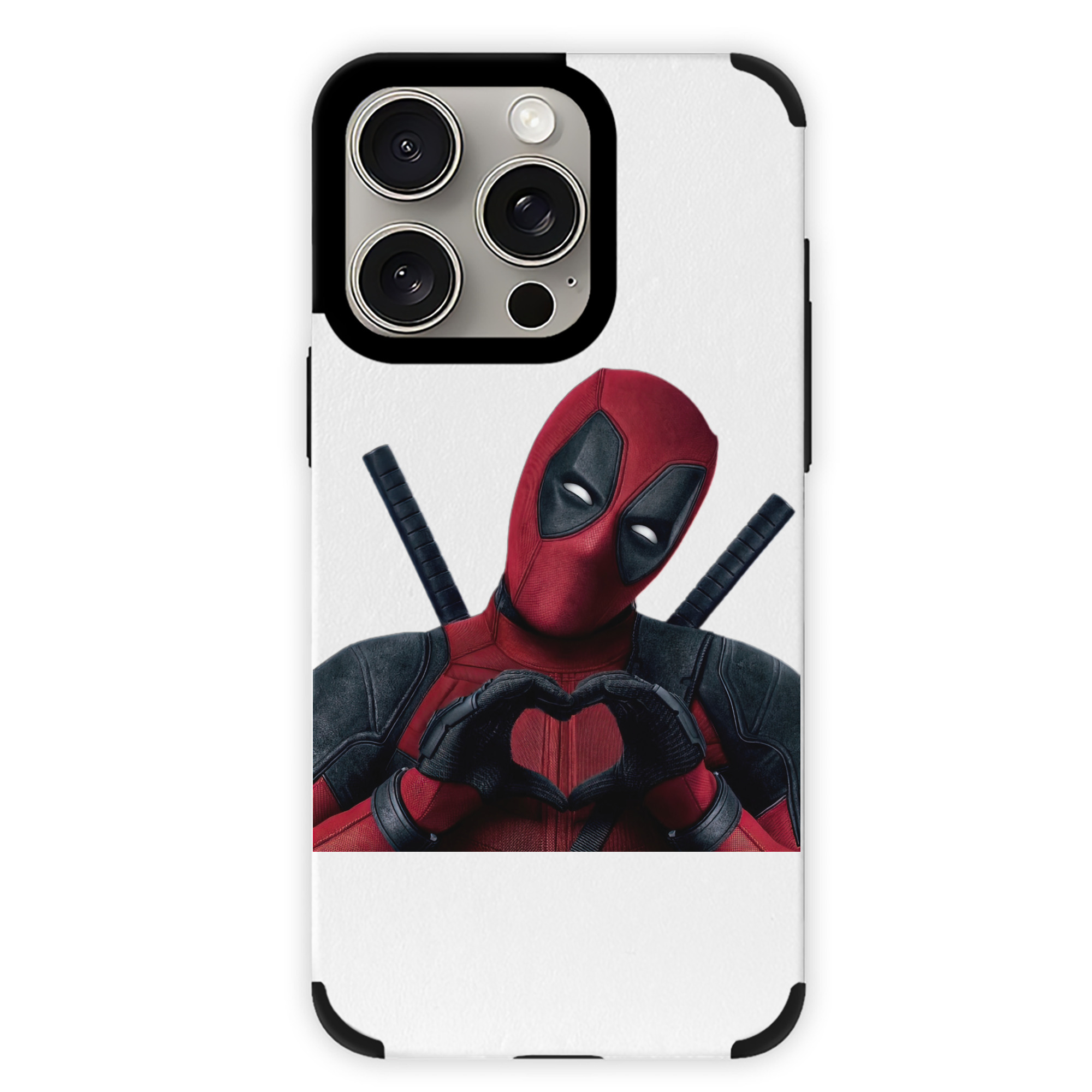 （画像用） Deadpool デッドプール 【iPhone15ProMax対応】 PUレザー スマホケース 耐衝撃＆黄変防止