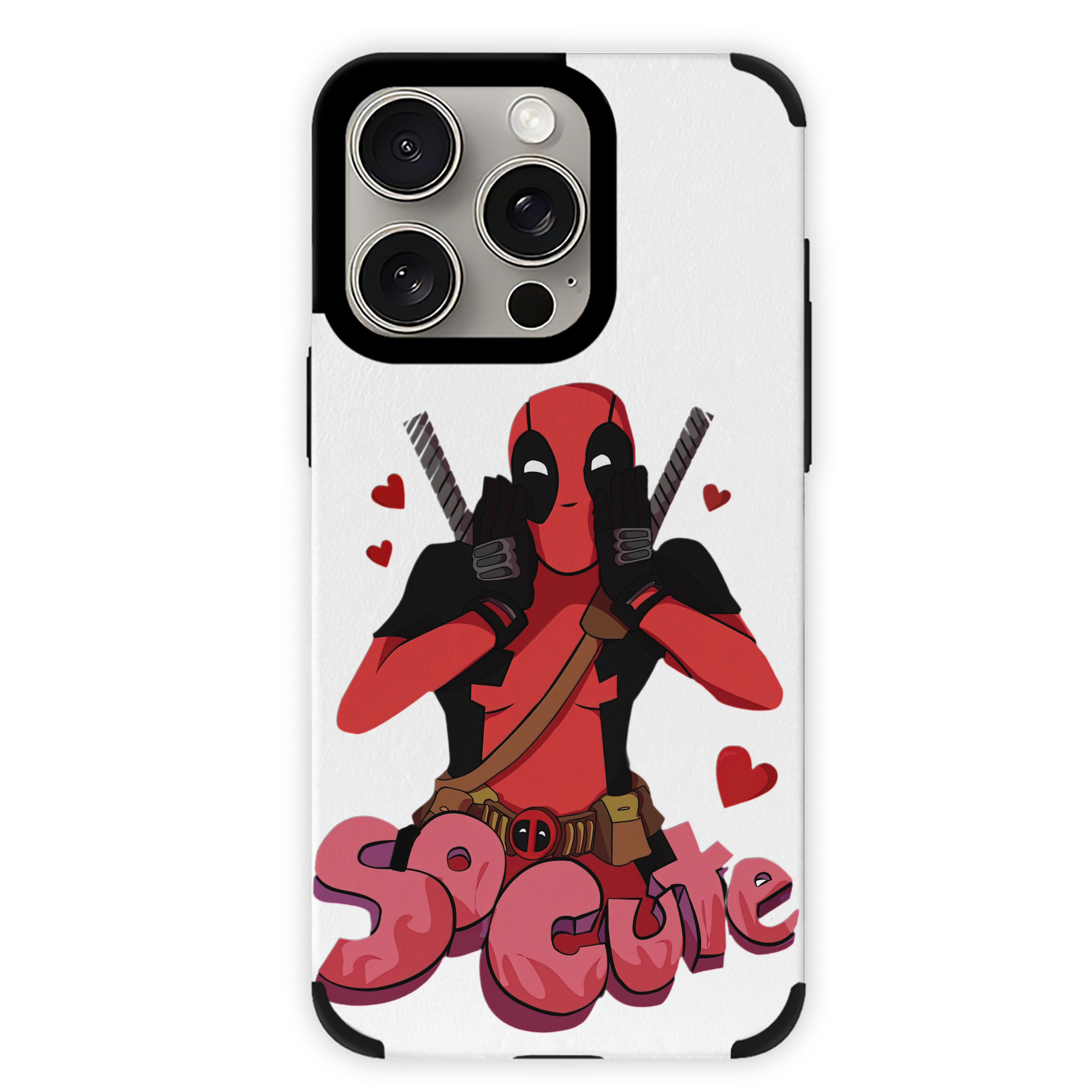 （画像用） Deadpool デッドプール 【iPhone15ProMax対応】 PUレザー スマホケース 耐衝撃＆黄変防止