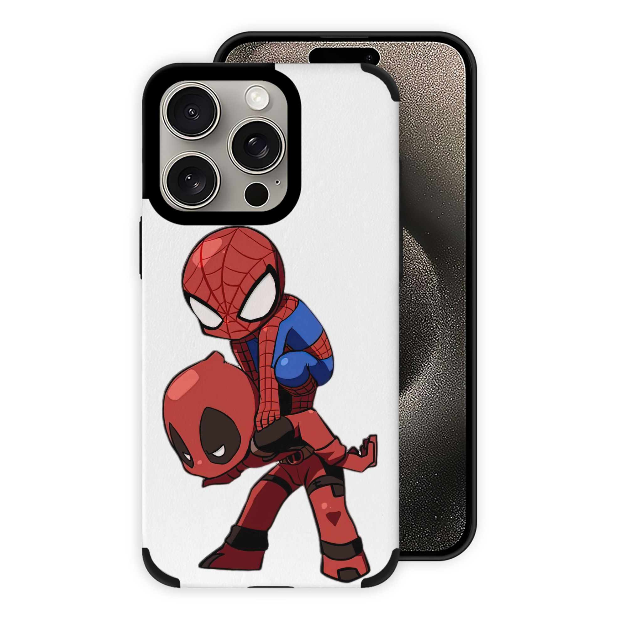 （画像用） Deadpool デッドプール 【iPhone15ProMax対応】 PUレザー スマホケース 耐衝撃＆黄変防止