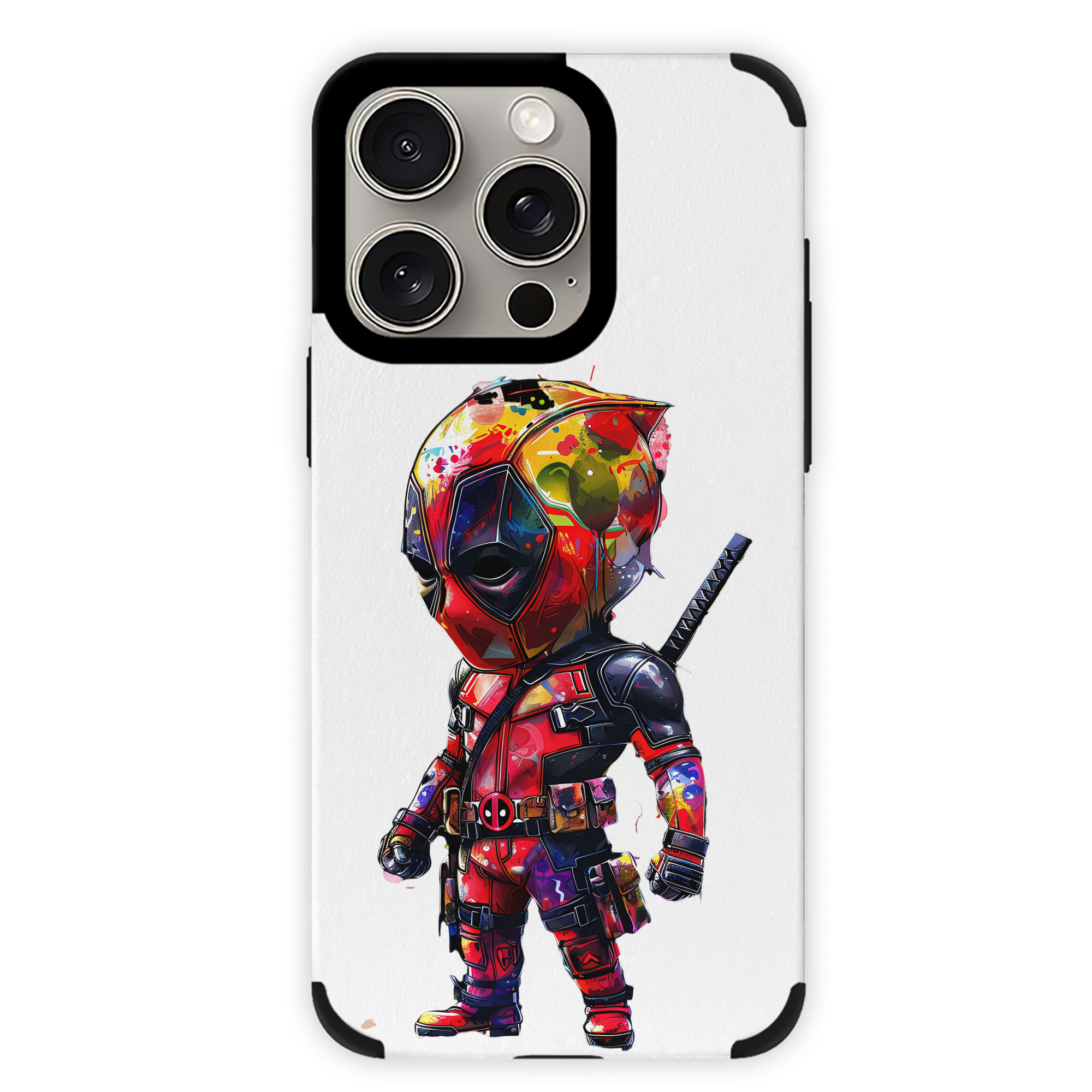 （画像用） Deadpool デッドプール 【iPhone15ProMax対応】 PUレザー スマホケース 耐衝撃＆黄変防止