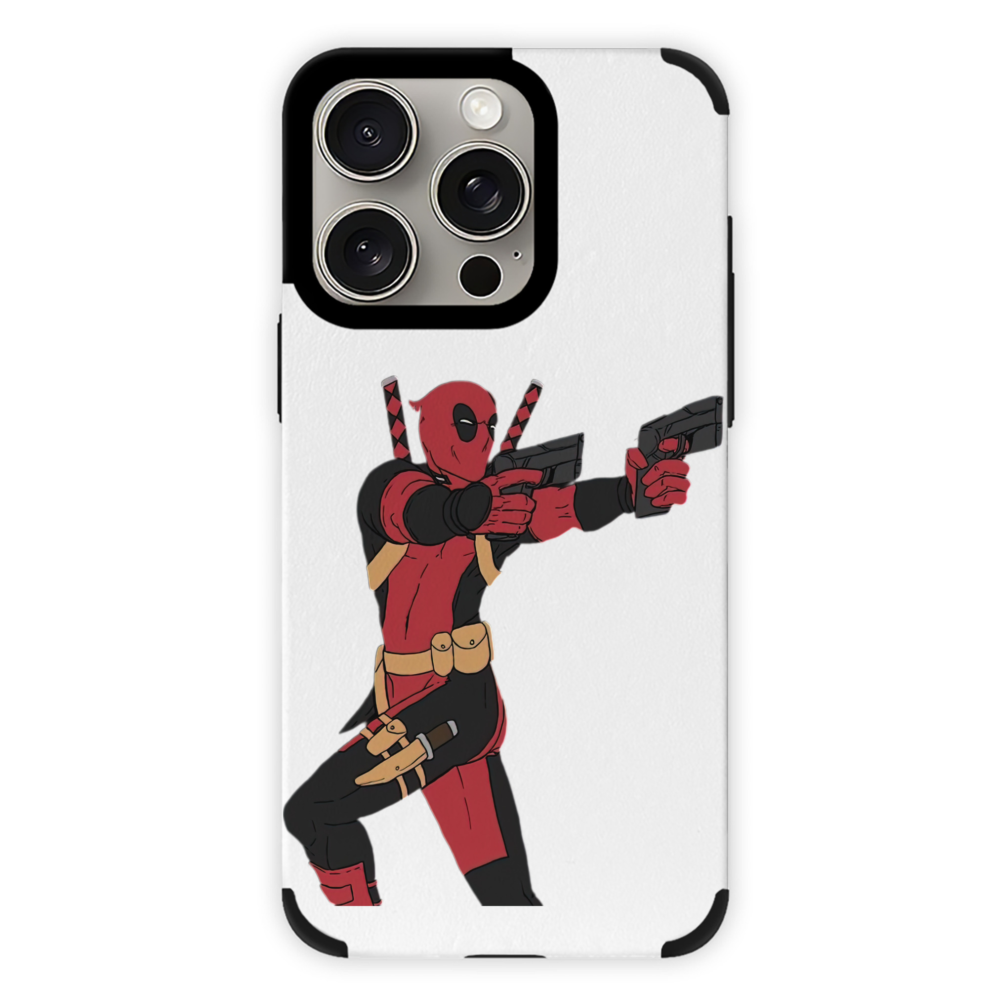 （画像用） Deadpool デッドプール 【iPhone15ProMax対応】 PUレザー スマホケース 耐衝撃＆黄変防止