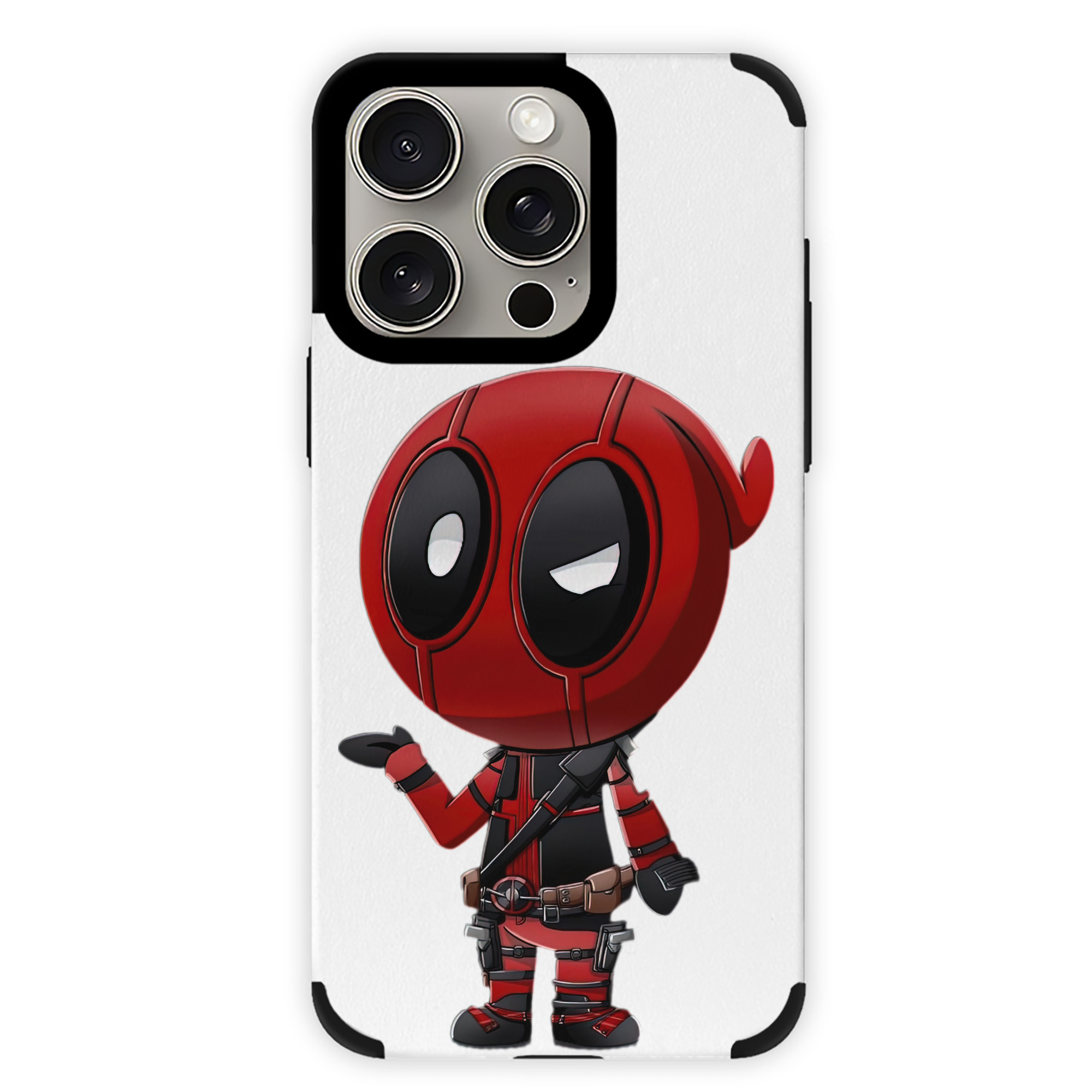 （画像用） Deadpool デッドプール 【iPhone15ProMax対応】 PUレザー スマホケース 耐衝撃＆黄変防止