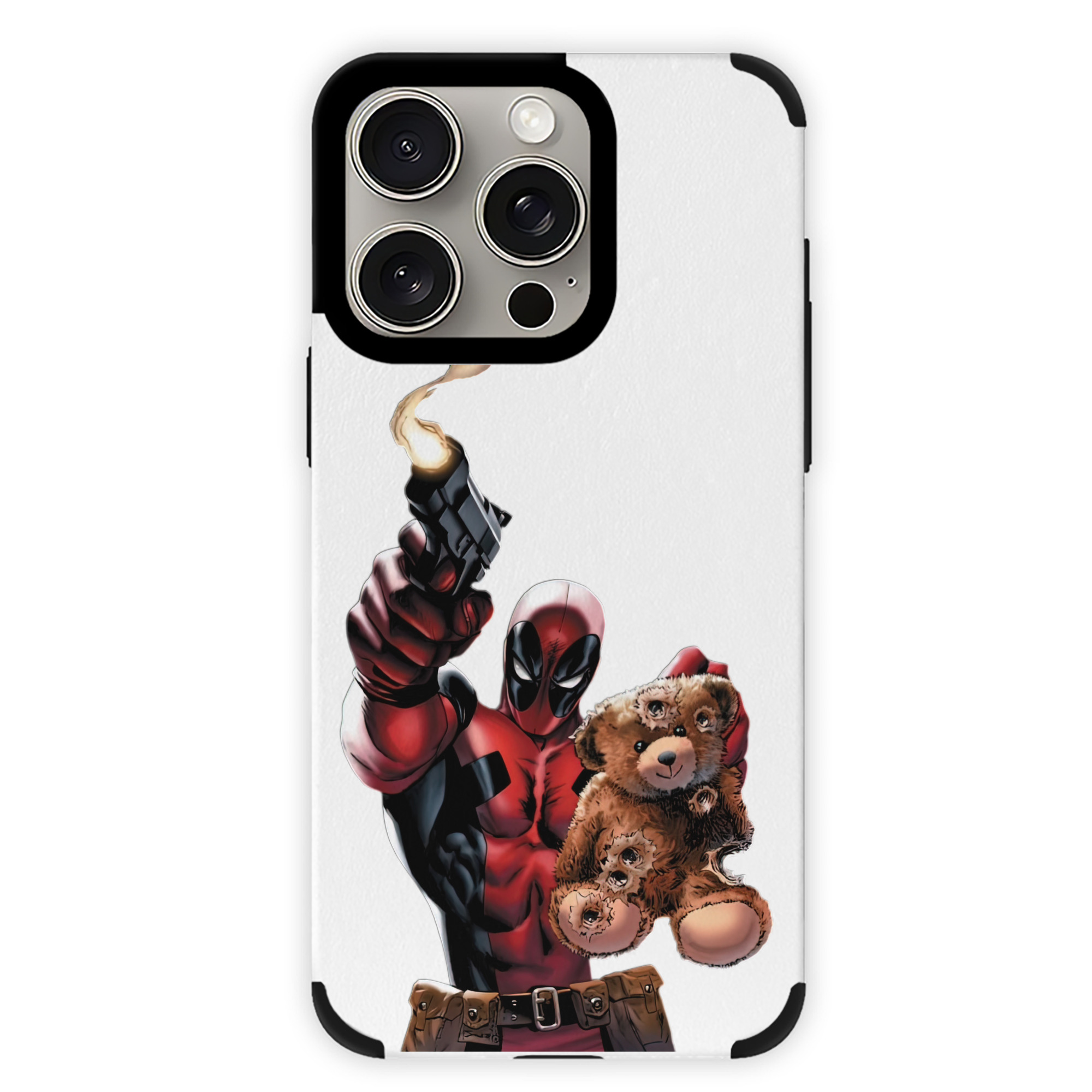 （画像用） Deadpool デッドプール 【iPhone15ProMax対応】 PUレザー スマホケース 耐衝撃＆黄変防止
