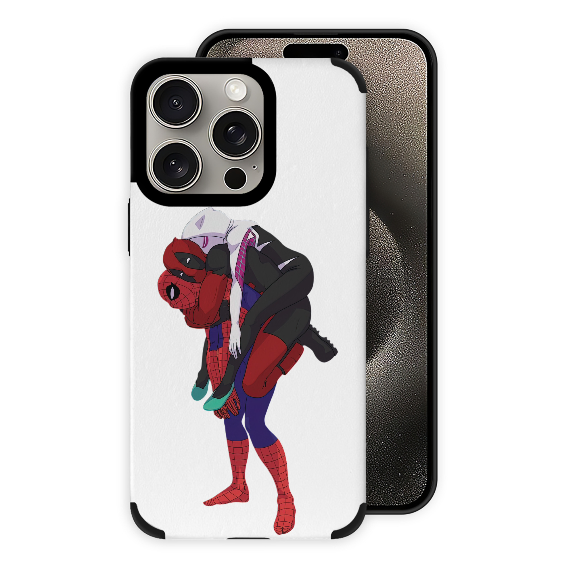 （画像用） Deadpool デッドプール 【iPhone15ProMax対応】 PUレザー スマホケース 耐衝撃＆黄変防止