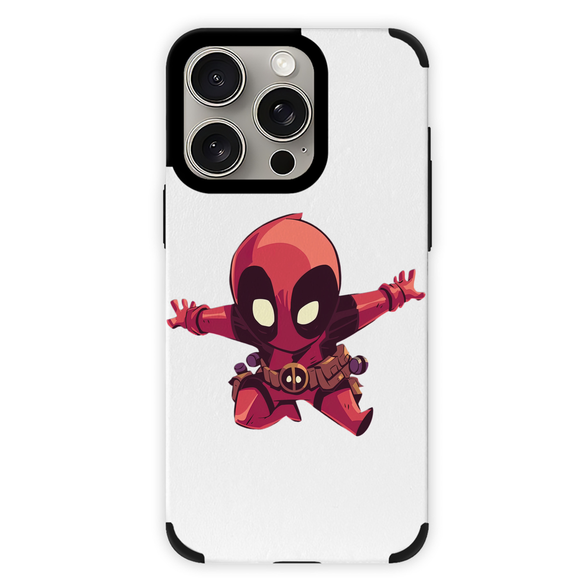 （画像用） Deadpool デッドプール 【iPhone15ProMax対応】 PUレザー スマホケース 耐衝撃＆黄変防止