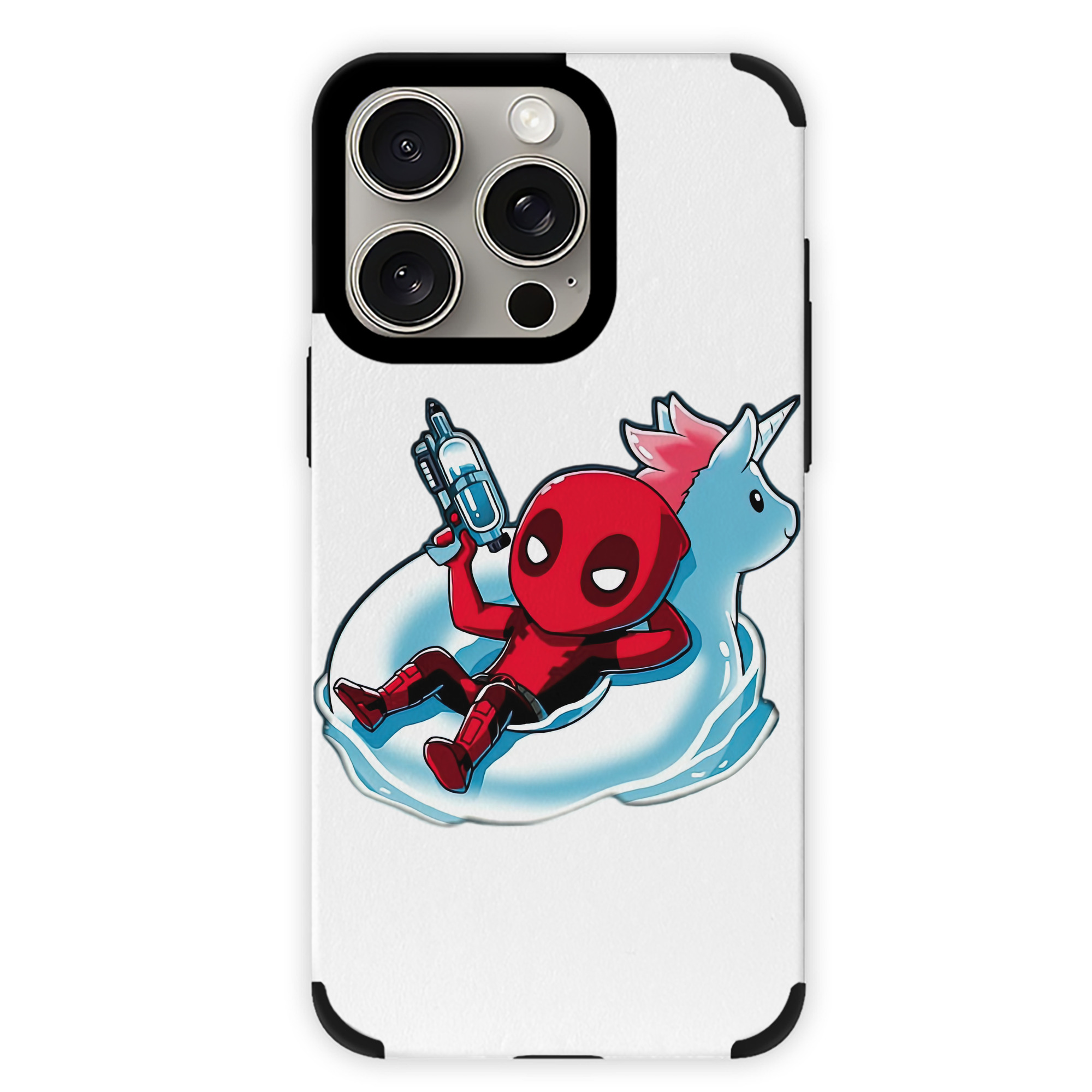 （画像用） Deadpool デッドプール 【iPhone15ProMax対応】 PUレザー スマホケース 耐衝撃＆黄変防止