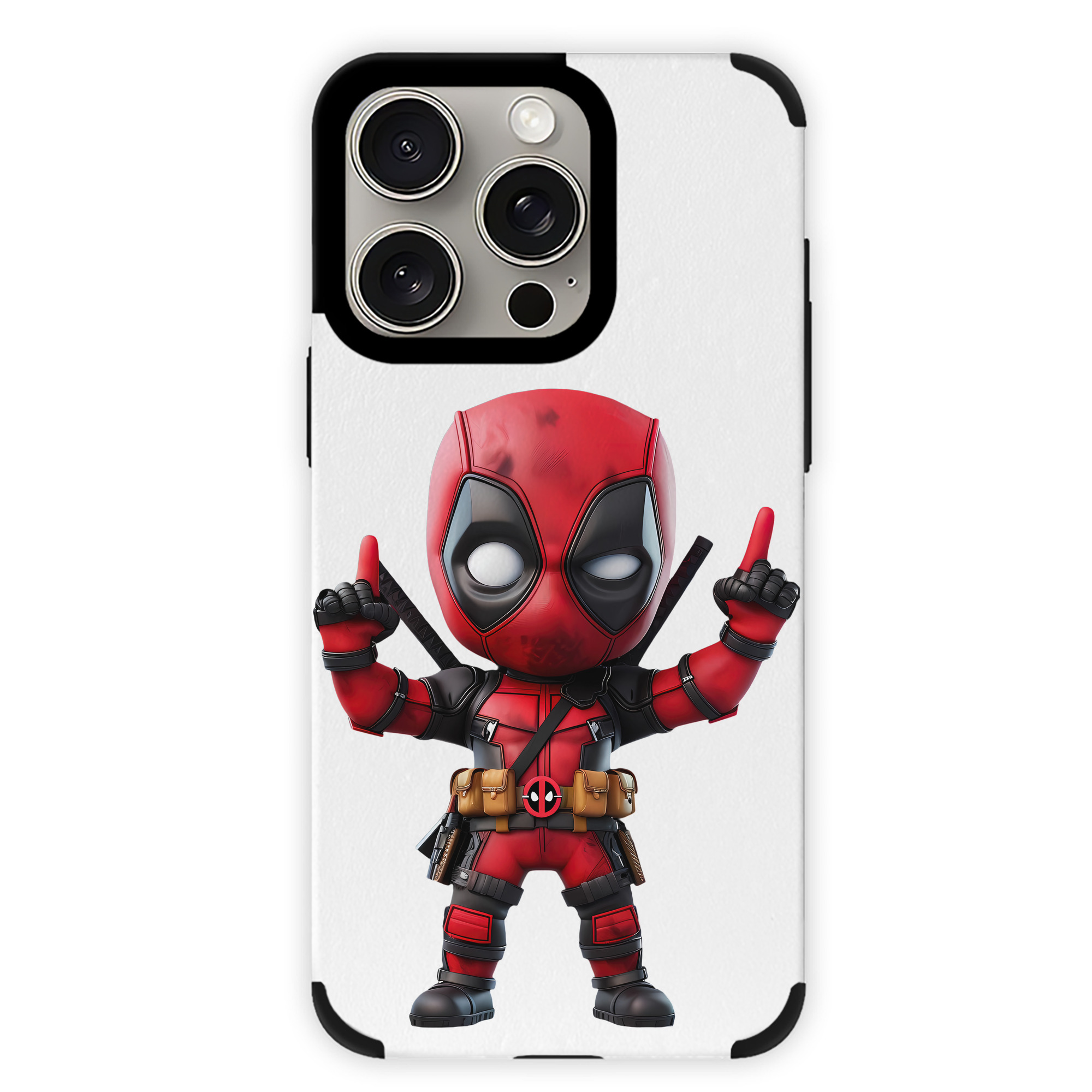 （画像用） Deadpool デッドプール 【iPhone15ProMax対応】 PUレザー スマホケース 耐衝撃＆黄変防止