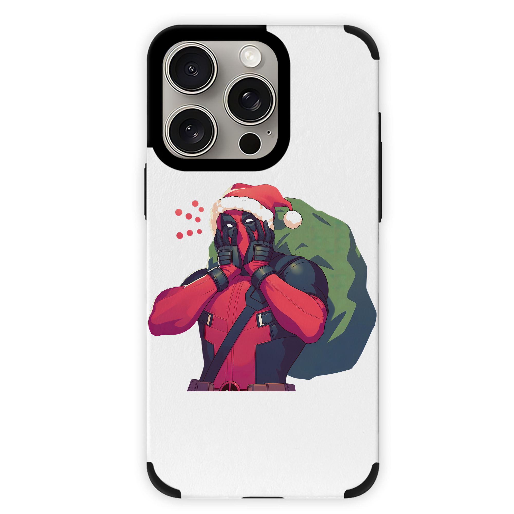 （画像用） Deadpool デッドプール 【iPhone15ProMax対応】 PUレザー スマホケース 耐衝撃＆黄変防止