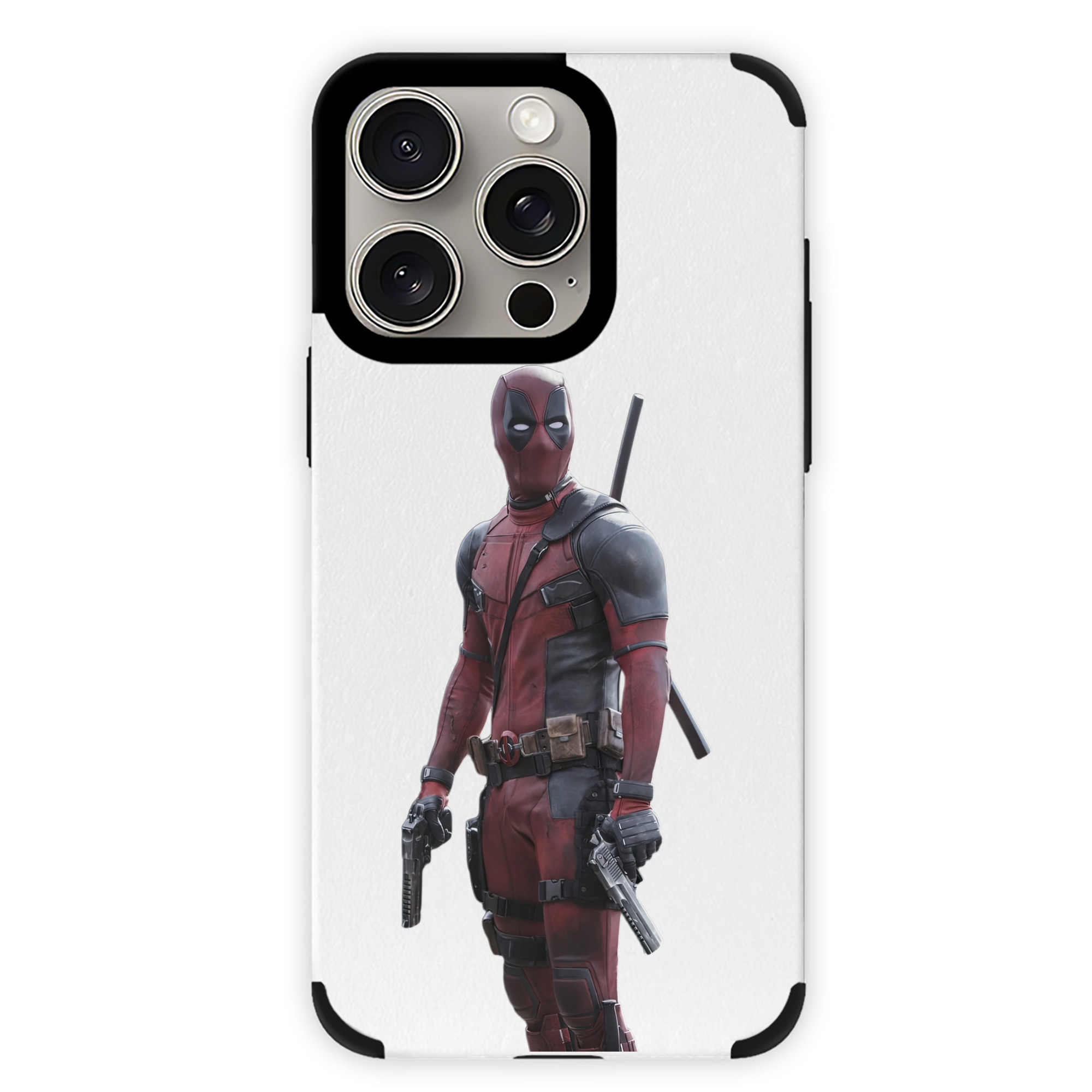 （画像用） Deadpool デッドプール 【iPhone15ProMax対応】 PUレザー スマホケース 耐衝撃＆黄変防止