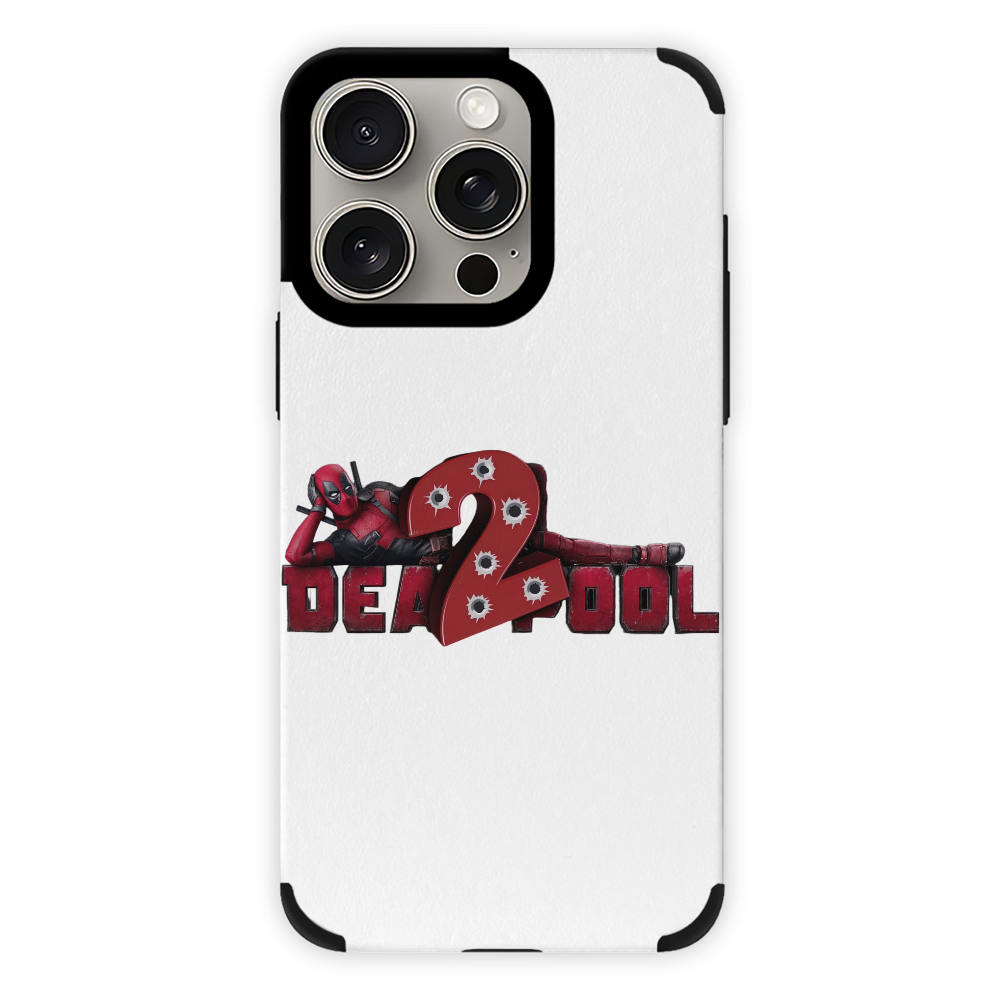 （画像用） Deadpool デッドプール 【iPhone15ProMax対応】 PUレザー スマホケース 耐衝撃＆黄変防止