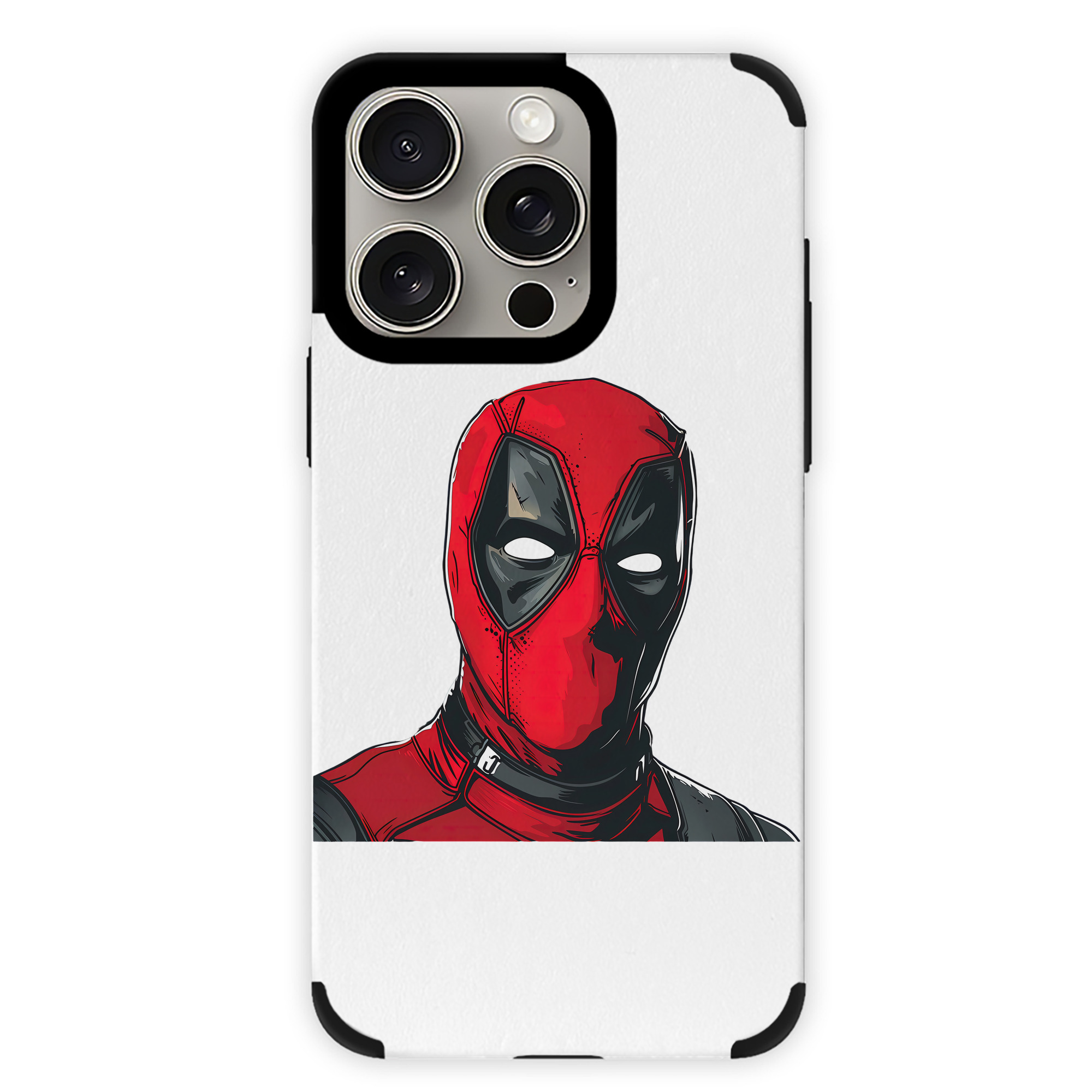 （画像用） Deadpool デッドプール 【iPhone15ProMax対応】 PUレザー スマホケース 耐衝撃＆黄変防止