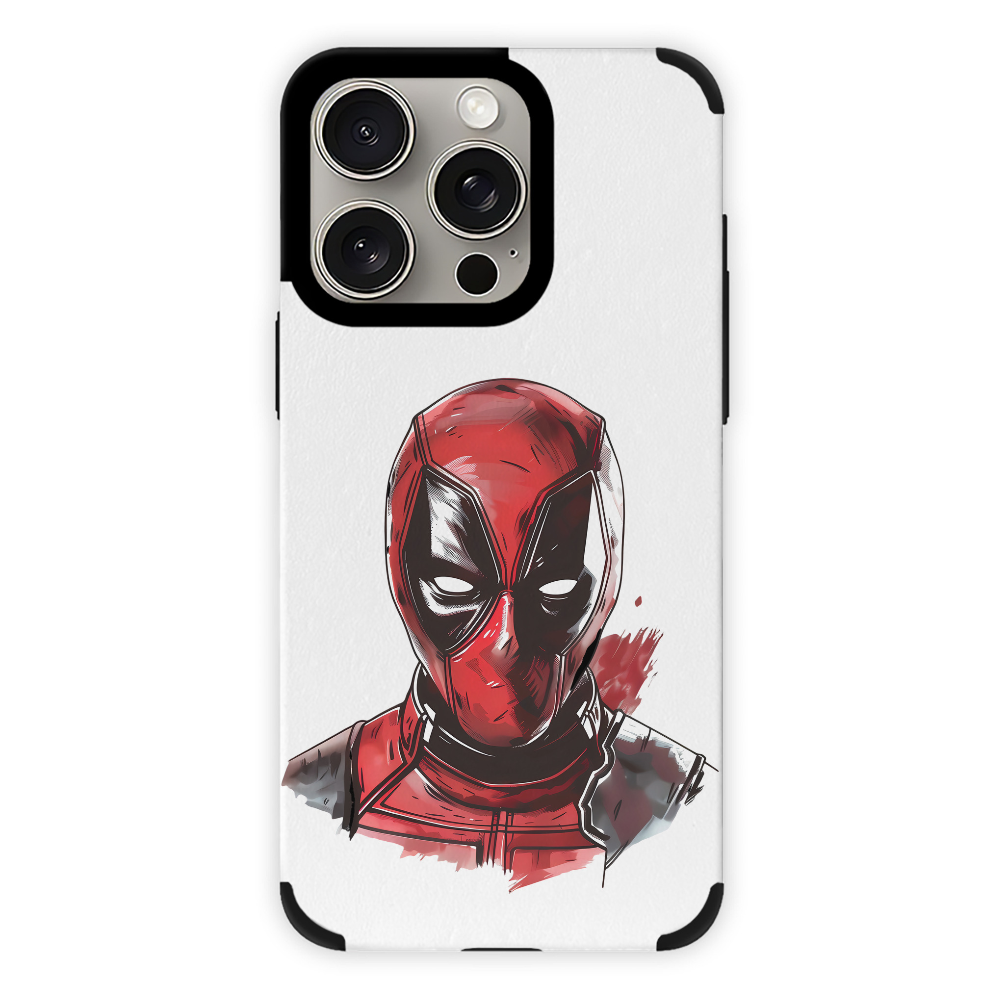 （画像用） Deadpool デッドプール 【iPhone15ProMax対応】 PUレザー スマホケース 耐衝撃＆黄変防止