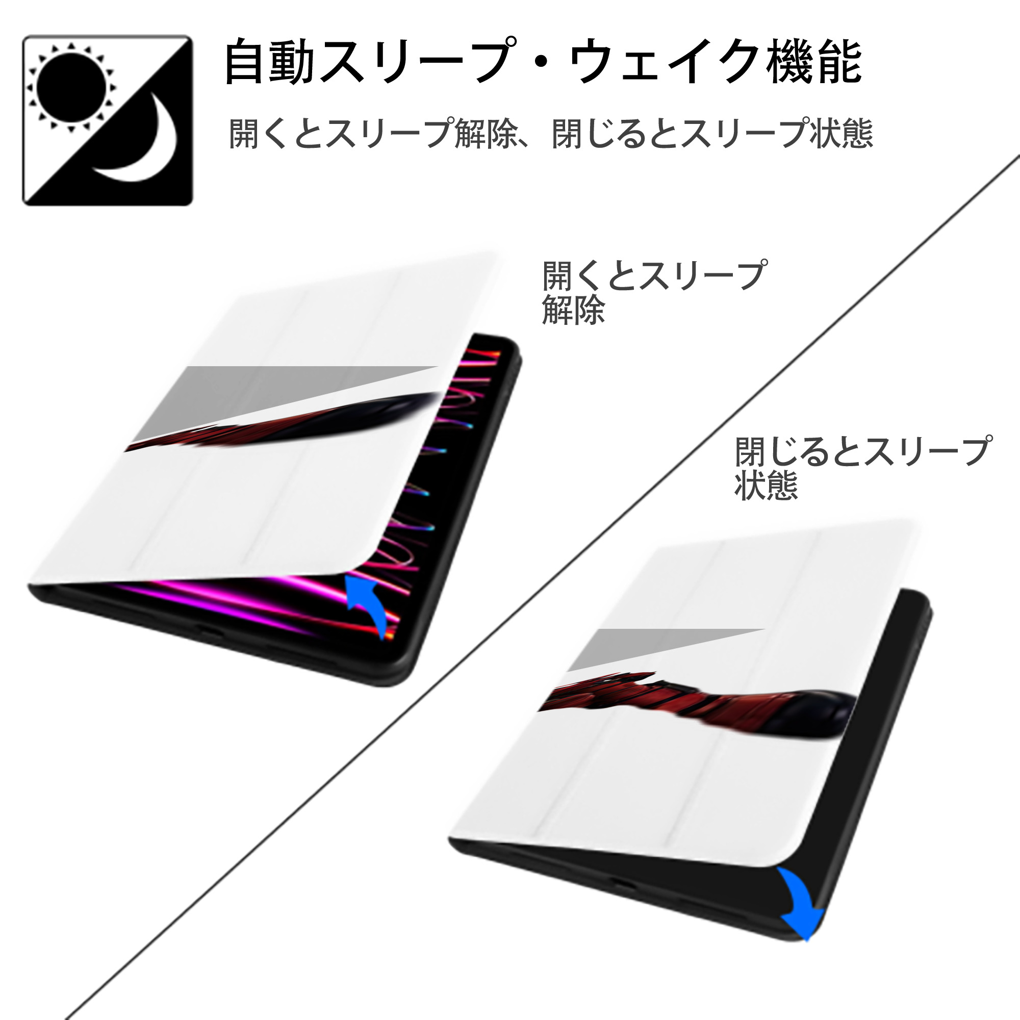 Deadpool デッドプール IPad ケース ペン収納付き 三つ折りスタンド PUレザー×シリコン 対応機種9.5/10.5/10.9インチ