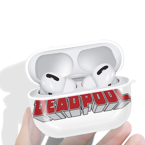 Deadpool デッドプール 【AirPods Pro用】ハードシェル保護ケース 耐衝撃・防指紋・カラビナ付き商品仕様
