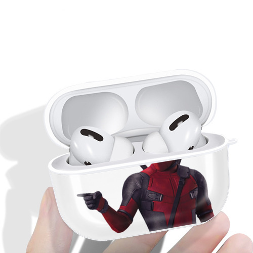 Deadpool デッドプール 【AirPods Pro用】ハードシェル保護ケース 耐衝撃・防指紋・カラビナ付き商品仕様