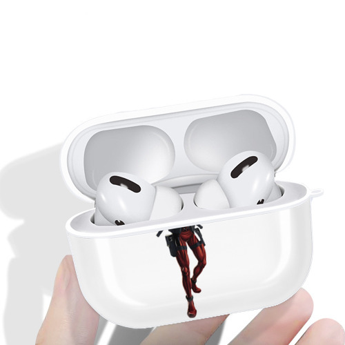 Deadpool デッドプール 【AirPods Pro用】ハードシェル保護ケース 耐衝撃・防指紋・カラビナ付き商品仕様