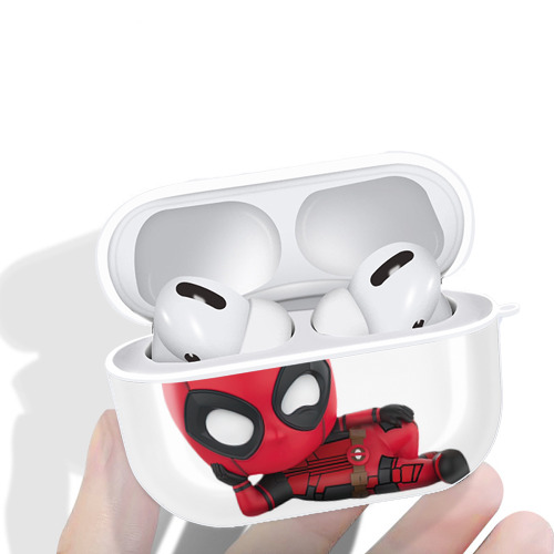 Deadpool デッドプール 【AirPods Pro用】ハードシェル保護ケース 耐衝撃・防指紋・カラビナ付き商品仕様