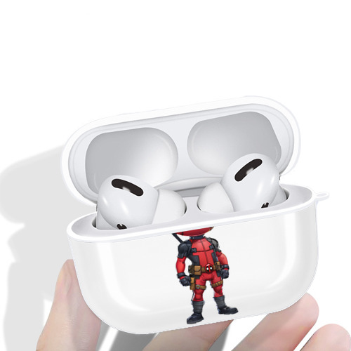 Deadpool デッドプール 【AirPods Pro用】ハードシェル保護ケース 耐衝撃・防指紋・カラビナ付き商品仕様