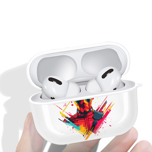 Deadpool デッドプール 【AirPods Pro用】ハードシェル保護ケース 耐衝撃・防指紋・カラビナ付き商品仕様