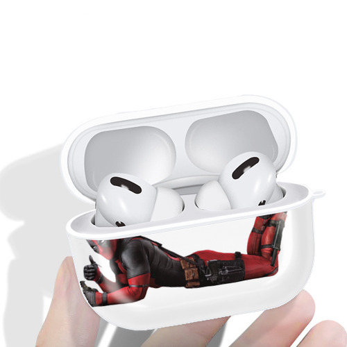 Deadpool デッドプール 【AirPods Pro用】ハードシェル保護ケース 耐衝撃・防指紋・カラビナ付き商品仕様