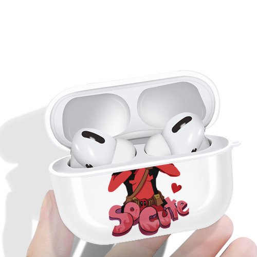 Deadpool デッドプール 【AirPods Pro用】ハードシェル保護ケース 耐衝撃・防指紋・カラビナ付き商品仕様