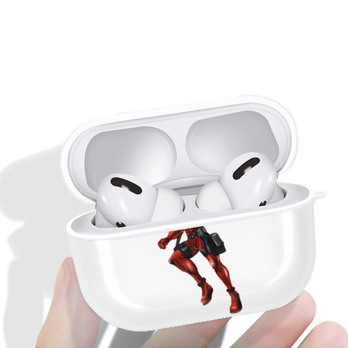 Deadpool デッドプール 【AirPods Pro用】ハードシェル保護ケース 耐衝撃・防指紋・カラビナ付き商品仕様