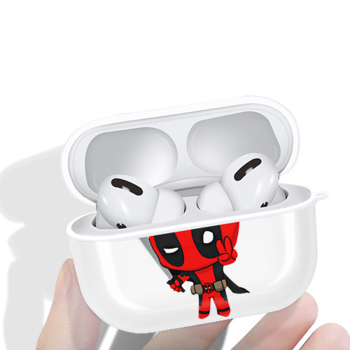 Deadpool デッドプール 【AirPods Pro用】ハードシェル保護ケース 耐衝撃・防指紋・カラビナ付き商品仕様