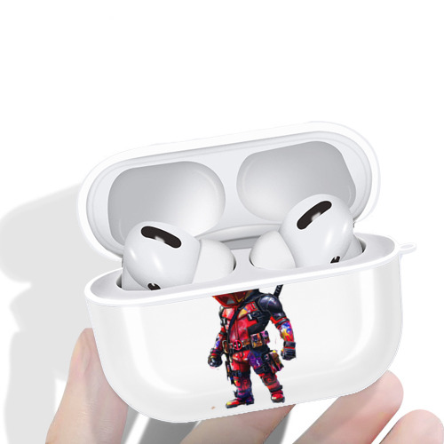 Deadpool デッドプール 【AirPods Pro用】ハードシェル保護ケース 耐衝撃・防指紋・カラビナ付き商品仕様