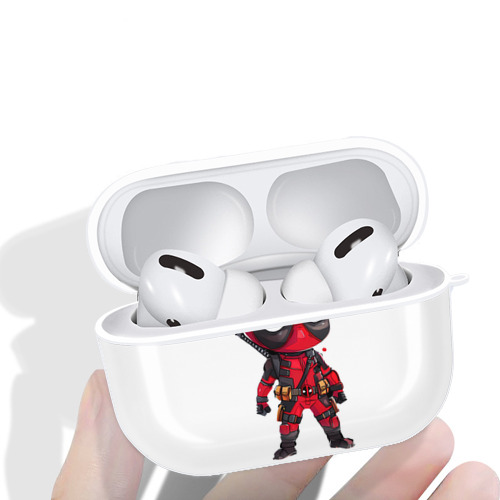 Deadpool デッドプール 【AirPods Pro用】ハードシェル保護ケース 耐衝撃・防指紋・カラビナ付き商品仕様