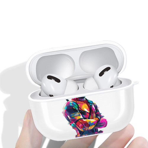 Deadpool デッドプール 【AirPods Pro用】ハードシェル保護ケース 耐衝撃・防指紋・カラビナ付き商品仕様