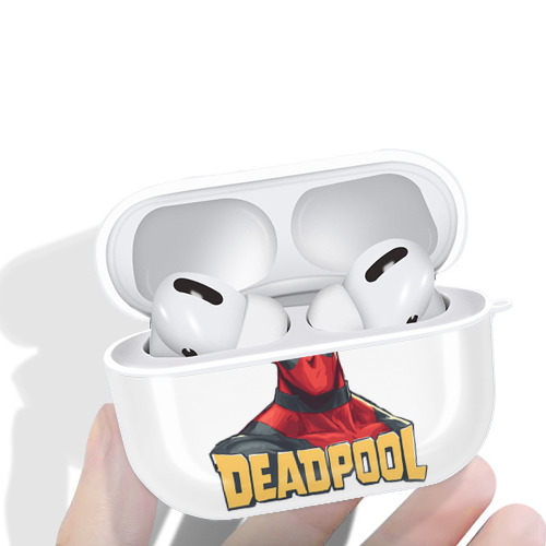 Deadpool デッドプール 【AirPods Pro用】ハードシェル保護ケース 耐衝撃・防指紋・カラビナ付き商品仕様