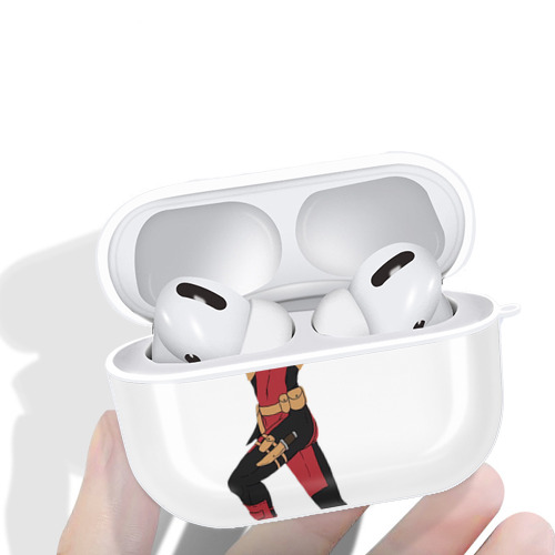 Deadpool デッドプール 【AirPods Pro用】ハードシェル保護ケース 耐衝撃・防指紋・カラビナ付き商品仕様