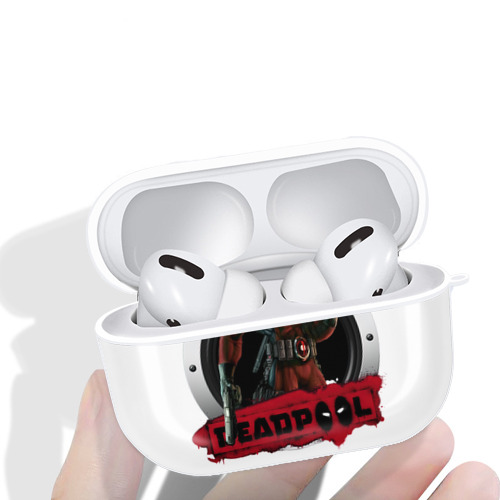 Deadpool デッドプール 【AirPods Pro用】ハードシェル保護ケース 耐衝撃・防指紋・カラビナ付き商品仕様
