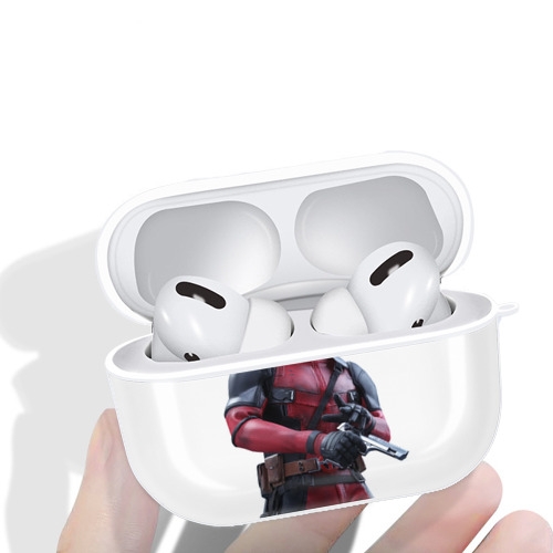 Deadpool デッドプール 【AirPods Pro用】ハードシェル保護ケース 耐衝撃・防指紋・カラビナ付き商品仕様