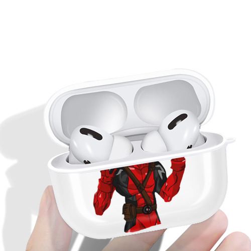 Deadpool デッドプール 【AirPods Pro用】ハードシェル保護ケース 耐衝撃・防指紋・カラビナ付き商品仕様