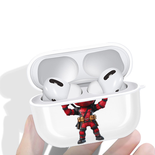 Deadpool デッドプール 【AirPods Pro用】ハードシェル保護ケース 耐衝撃・防指紋・カラビナ付き商品仕様