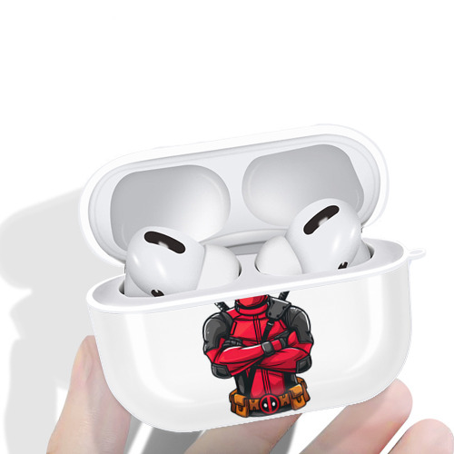 Deadpool デッドプール 【AirPods Pro用】ハードシェル保護ケース 耐衝撃・防指紋・カラビナ付き商品仕様